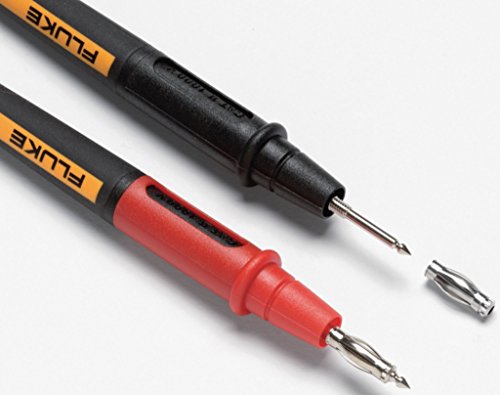 Fluke Tl175E Twistguard Double Insulated Silicone Test Lead Set With Removable 4Mm Lantern Tips, 2Mm Diameter Probe Tips #TOP3