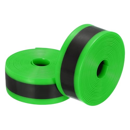 YELARXI Forro para neumáticos de bicicleta, protectores de tubo de bicicleta, antipinchazos, forro plano de poliuretano termoplástico (TPU), 2 unidades y 23 x 2300 x 1 mm y verde y se adapta a