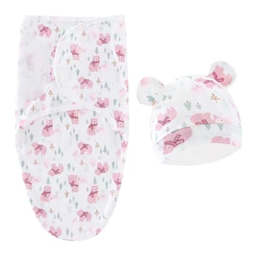 IUDWCG 2 Pcs Baby-Puckdecke und Puckmütze, verstellbare Neugeborene...