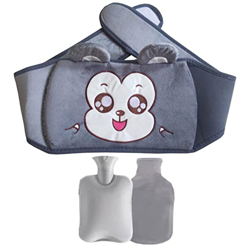 Saco de água quente - Pacote Hot Bag com Cinto Animal e Capa para Cólicas Menstruais,Bolsa de á quen