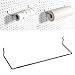 Ioensy 2X Pegboard Paper Towel Holder, Pegboard Organization Hook Carbon Steel for Workshop Tool Shed Laundry Workbench Toilet
