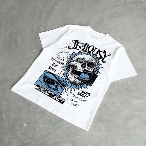 Image of DopeSkill Halloween Graphic Tee Streetwear Hip Hop Hypebeast Unisex T-Shirt Sneaker Colour Matching Shirts Spooky Graphic