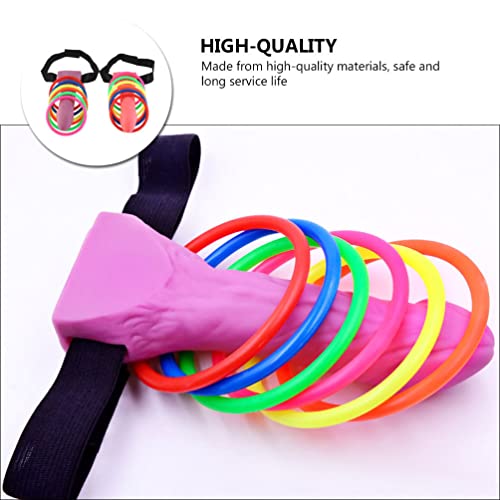 Balacoo 39NW11O0LVR163Y 2 Sets Tossing Ring Toy Simulation Shaped Toss Ring Set Bachelorette Party Game thumb #4