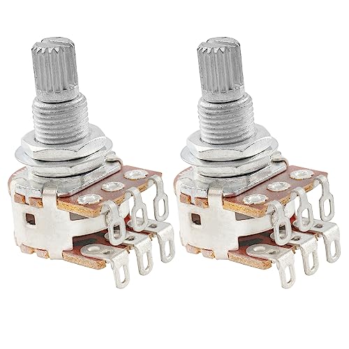 Musiclily Pro MN250K Mini Blend Dual Balance Pots Metric Split Shaft 2 Pcs