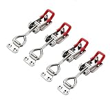E-TING 4 Pack Heavy Duty 4002 Toggle Latch Clamp, Adjustable Toggle Clamp Latch with Lock Hole,485 L