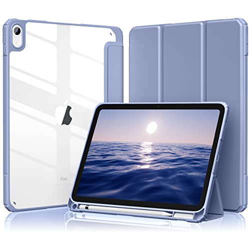 【Maledan】対応iPad a16 ケース - 11インチ 2026新型 三つ折りスタンド 薄型 ペンシル収納 軽薄 軽量 DIY透明 オートスリープ機能対応 耐衝撃 対応iPad A16 ケース ブルーグレーの商品画像（Amazon）