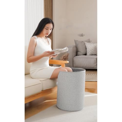 Under Desk Heater, Electric Foot Warmer for Office & Home, Gray | Portable Feet Warmer with Heated Floor Mat, Foot heater with Thermostat and Timer Indoor Use for Foot Leg - image 5