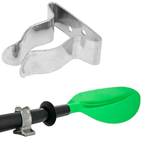Alide Marine Boot Haken Halter Clips Marine Frühling Clamp Haken Ruder Halter für Boot RV Hause Silber