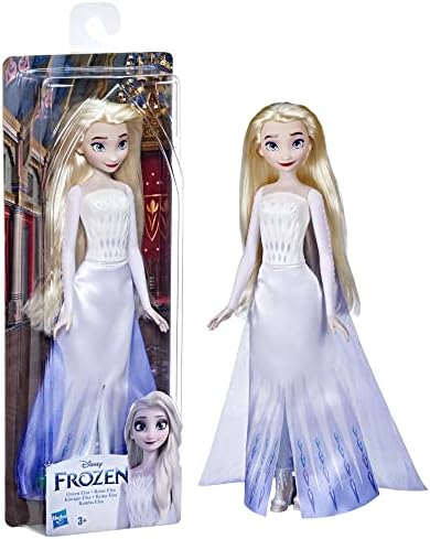 Hasbro Disney Frozen 2 Queen Elsa Shimmer Fashion Doll, Toy for Children 3 Years Old and Up, Multicolor, One Size, (F3523)