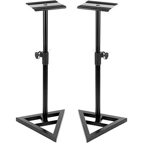 Krk Rokit 5 G4 5" 2-Way Studio Monitor (Pair) Bundle With Studio Monitor Stands (Pair), 2X Small Pad & 2X Xlr Cable #TOP6