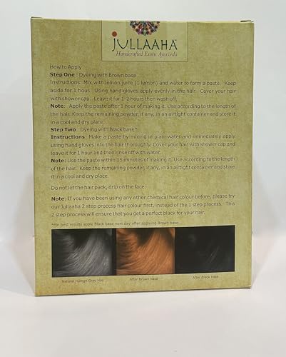 Natural Hair Color Double Process For Perfect Black, 200 gms