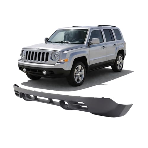 Image of FitParts Compatible with Jeep Patriot 2011-2017 Front Lower Bumper Cover | Textured, With Fog Light Holes, OEM 68091523AA, CH1015111