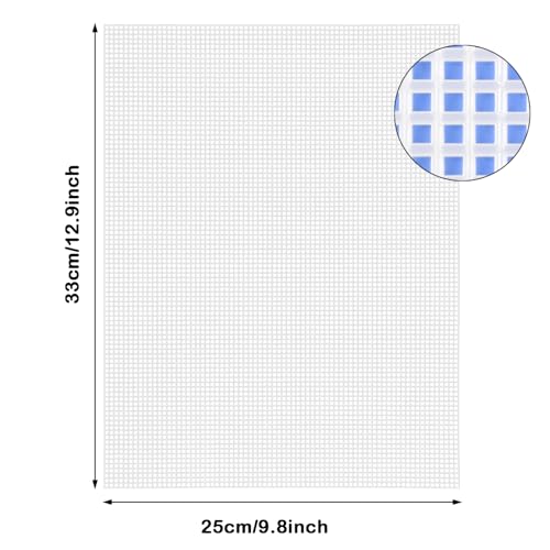 Image of 7 PCS Plastic Canvas Sheets, 6 Count Plastic Mesh Sheets for Embroidery, 9.84 x 13 Inch Eye Mesh for Embroidery, Knit Crochet Projects, DIY Handicraft, Make Dividers