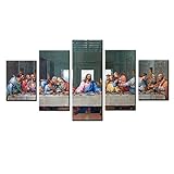 The Last Supper Jesus Painting Prints on Canvas Wall Art for Dining Room Jesus Painting Large...