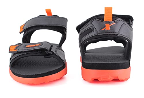 Image of Sparx Men's Sandal, Black Neon Orange, 6 UK