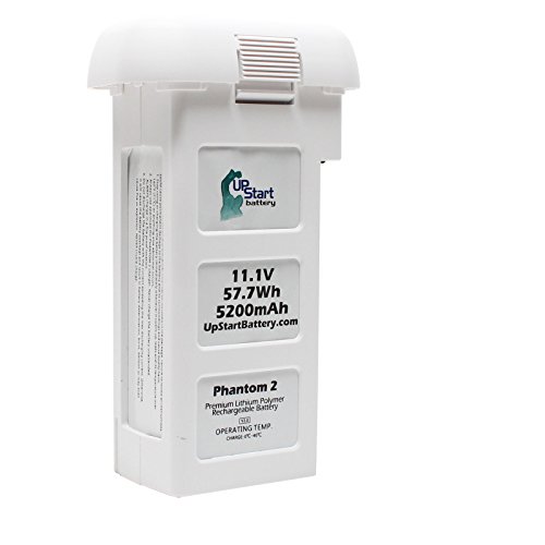 DJI Phantom 2 Battery Replacement (11.1v, 5200mAh, Lithium Polymer) - for DJI Phantom 2 Series Quadcopter Drone, DJI Phantom 2 Vision Quadcopter, DJI Phantom 2 Vision+