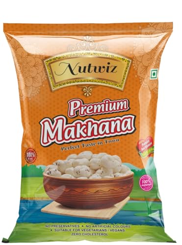 Image of Nutwiz Makhana 250 gm Fit for Fasting Crunchy and Gluten-Free Fox Nuts Rich in Protein Ideal for Healthy Snacking Phool Makhana for Roasting & Cooking