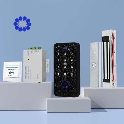 Clavier de contrôle d'accès étanche avec lecteur d'empreinte digitale et NFC RFID - 5