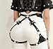 Punk Leather Thigh Harness&Body Harness Belt-Gothic Adjustable Waistband with Leg Garter Straps for Women,Club Rave Festival Outfit,Rock Fashion Accessory,Leather Strap Thigh Garter,Black Garter Belt