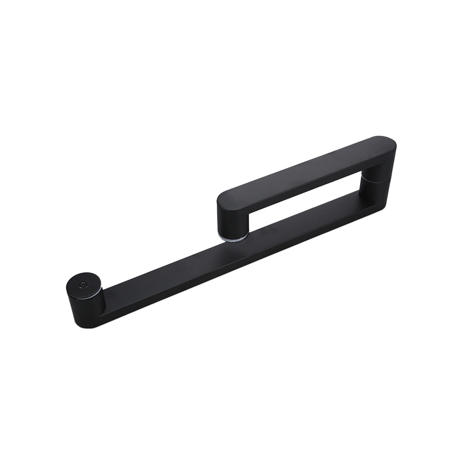 Shower Door Handle Bathroom Shower Glass Door Handle,Single-Sided Glass Door Pull Handle,Replace Old Or Damaged Door Handles | 304 Stainless Steel Pull Push Door Handle Sets,Black-225Mm+425Mm