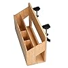 MobileVision Bamboo Side Desk or Table Organizer with C-Clamp Mount on Rear For Easy Mount #4