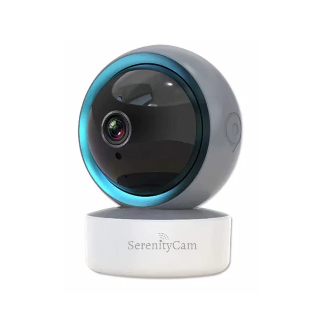 Wewnętrzna kamera monitorująca 360° WiFi 2 MP Full HD; monitorowanie zwierząt; monitorowanie dzieci, bezpłatna aplikacja, automatyczne śledzenie, dwukierunkowy dźwięk, Alexa