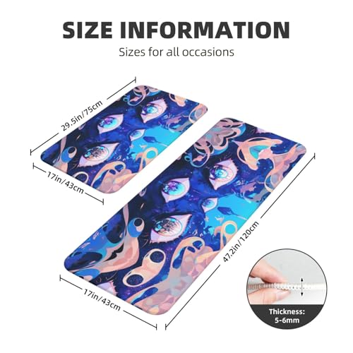 Alfombrillas de cocina con diseño de un ojo para un cuarto de lavado moderno 3