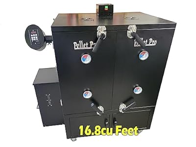 Pellet Pro® "Double D" Double Door Vertical Cabinet Pellet Smoker with Stick Burning Capability and PID Controller - HOME DELIVERY