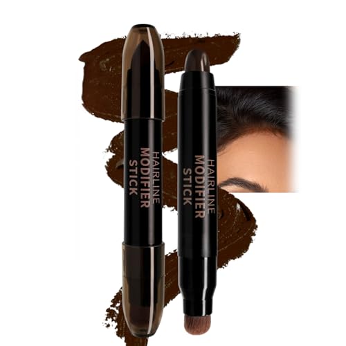 Image of Root Cover Up Stick,Double Head Root Touch Up,Hairline Pen Instant Grey Hair Coverage,Hair Loss Concealer for Thin Hairlines, Beard & Eyebrows,Long Lasting Quick Color for Men & Women(Dark brown)