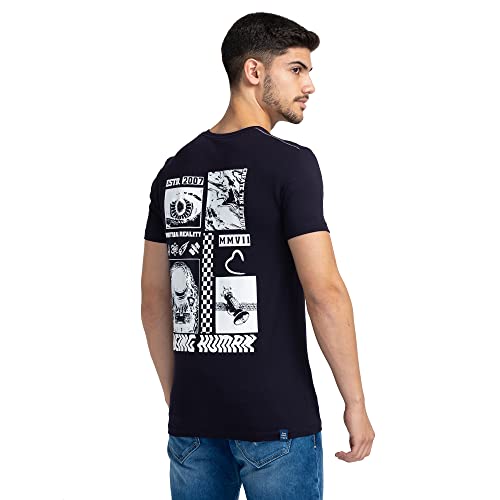 Image of Being Human Cactus Green Regular Fit Round Neck Men's T-Shirt Clothing