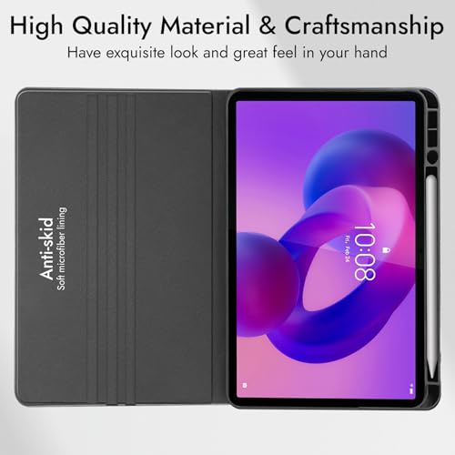 Image of Robustrion Cover for Lenovo Idea Tab Plus 12.1 inch Cover Case with [Pencil Holder], Folio Cover Case for Lenovo Idea Tab Plus Tablet Cover [Auto Sleep Wake Support] - Eiffel