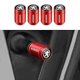 LHyfA Valve Pneu Voiture pour Peugeot 206 CC,Anti Fuite Bouchon Résistant à la Corrosion Pneu Protection Accessoire,C