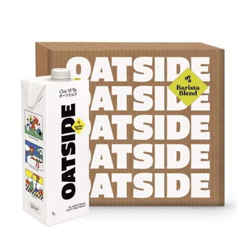 Image of Oatside Oat Milk, Pack of 6, Barista Blend, No Added Sugar 100% Plant Based Beverage, 33.81 fl oz ℮ 1 l X