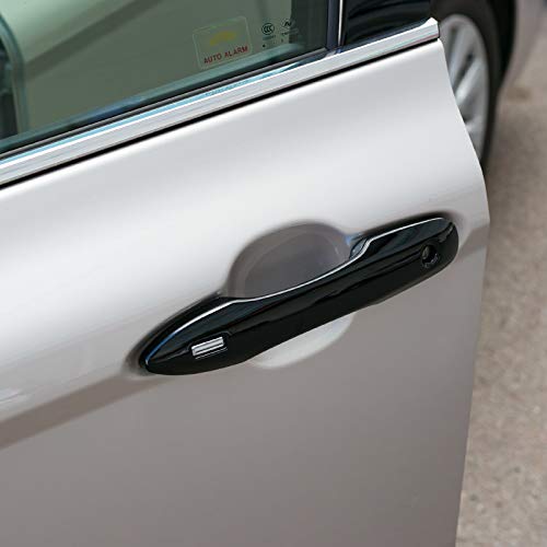 Cke Glossy Black For Toyota Camry 2023 2022 2021 2020 2019 2018 For Toyota Corolla Avalon Pruis Accessories Exterior Door Handle Cover Trims With 2 Smart Entry Holes #TOP5