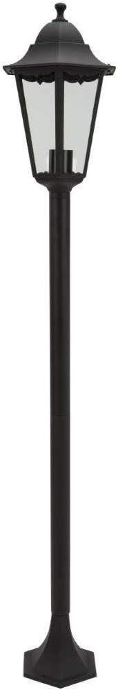 Smartwares Outdoor Lantern, Garden Post, Aluminium & Glass, 125cm, Wired, 60 Watt, E27