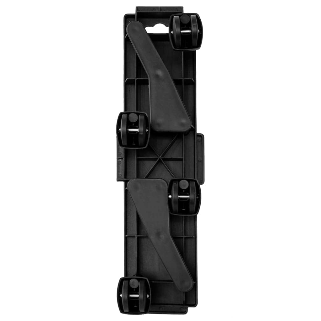 Hardware, herramientas, carretillas y camiones de mano, carretillas de mudanza de casa con 4 ruedas, 2 unidades, polipropileno negro, 170 kg