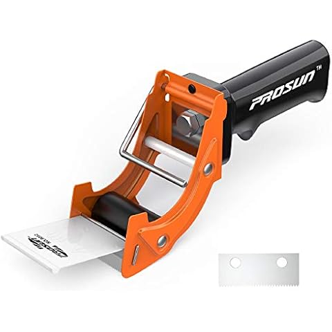 PROSUN Fast Reload 2 Inch Tape Gun Dispenser Packing Packaging Sealing Cutter Orange Cover