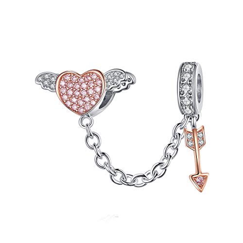 Key to My Heart Dangle Charm 925 Sterling Silver Lock & Key Beads for Bracelet & Necklace