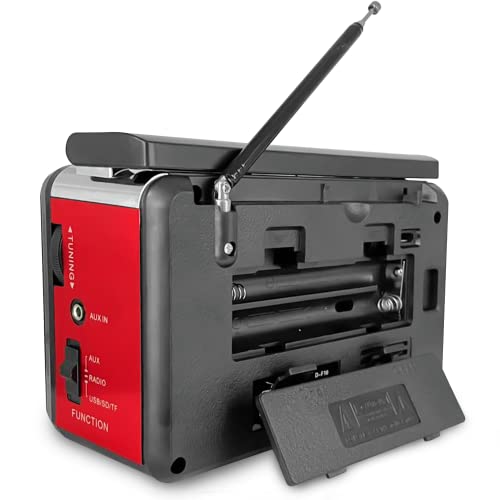 Rádio Retro Radinho Am Fm Vintage Am Fm Potente Portátil Excelentes Graves Entradas Usb Micro SD Aux