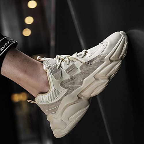 Julymens Men's Breathable Chunky Sneakers Lace-Up Platform Casual Dad Shoes3