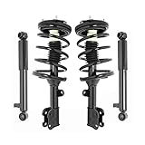 COMPLETESTRUTS - Front Complete Strut Assemblies with Coil Springs and Rear Shock Absorbers Replacement for 2007-2009 Hyundai Santa Fe - Set of 4