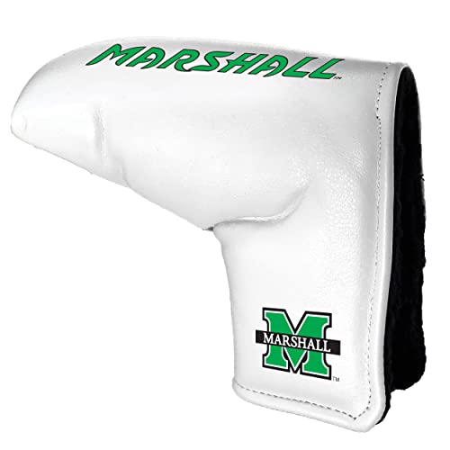 Team Golf NCAA Marshall Tour Blade Putter Cover (White), Fits Most Blade Putters, Scotty Cameron, Taylormade, Odyssey, Titleist, Ping, Callaway