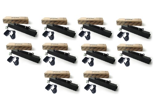 10-Lot NEW DELL Genuine AX510 AX510PA Entry Flat Panel Stereo Sound Bar with Power Adapter For E156FP E153FP E156FP E157FP E157FPT E172FP E173FP E176FP E177FP E178FP E178FPW SE177FP SE178WFP E193FP E196FP E197FP E198FP E198WFP SE197FP SE198WFP S199WF