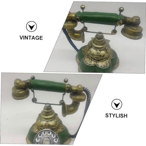 Téléphone rétro de bureau élégant et accessoire maison classique chic - 5