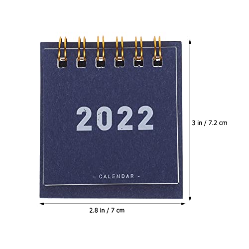 ABOOFAN 4 Stuks Mini 2022 Kalender Tafelblad Agenda Schema Desktop Planning Wekelijkse Dagelijkse Kalender Flipping Tent… - Afbeelding 5
