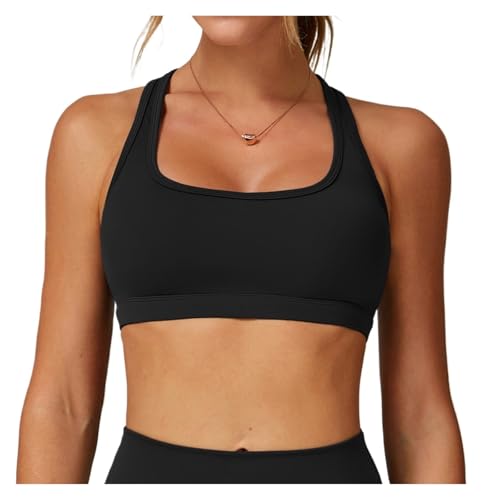 Brassière sport col suspendu et dos ouvert pour fitness et yoga