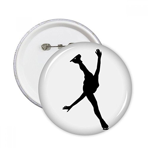 Badge bouton patinage éducation physique XXL multicolore pour vêtements