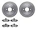 Dynamic Friction Company Rear Brake Rotors with 5000 Advanced Brake Pads 6502-56069