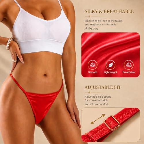 Image of Sexy Underwear for Women Elegant Rhinestone Panties Adjustable Waist Straps Crystal Thongs hilos sexys para mujer hot