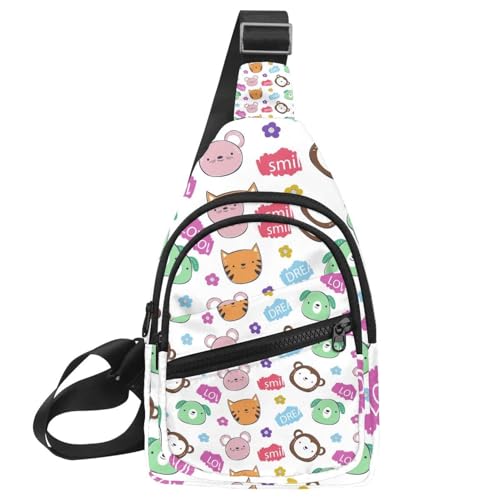 Sac imperméable jaune à bandoulière motif pastèque avec sangle réglable multi-portage